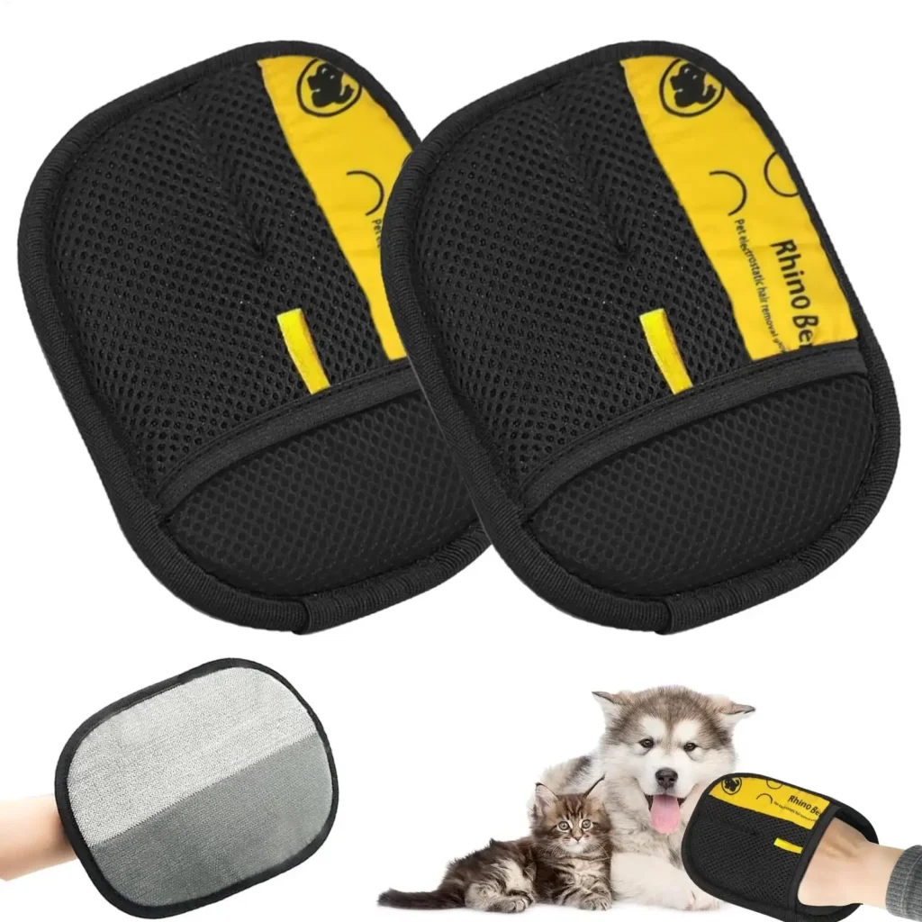 Guante Quitapelo Electrostático para Ropa, Sillón y Alfombra